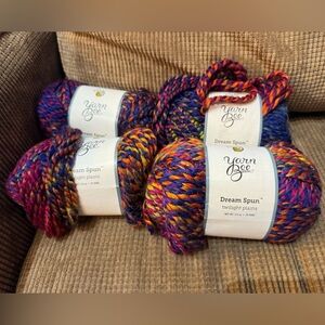 Yarn Bee Dream Spun Yarn Lot - 5 color bundles!